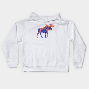 Utica Trax Tie Dye Moose Kids Hoodie